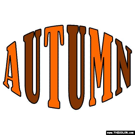 Autumn Coloring Page