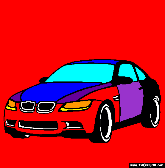 BMW M3 Coloring Page