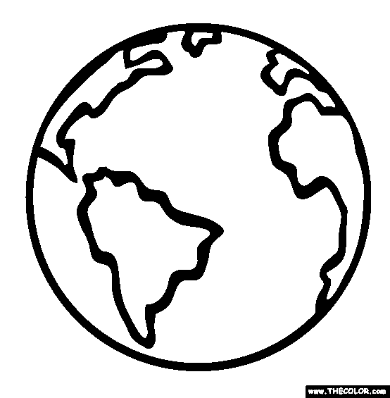 Planet Earth Online Coloring Page