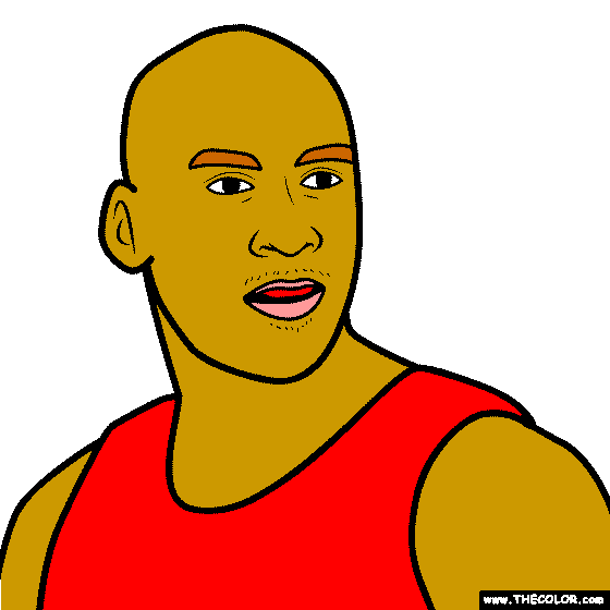 Michael Jordan Coloring Page