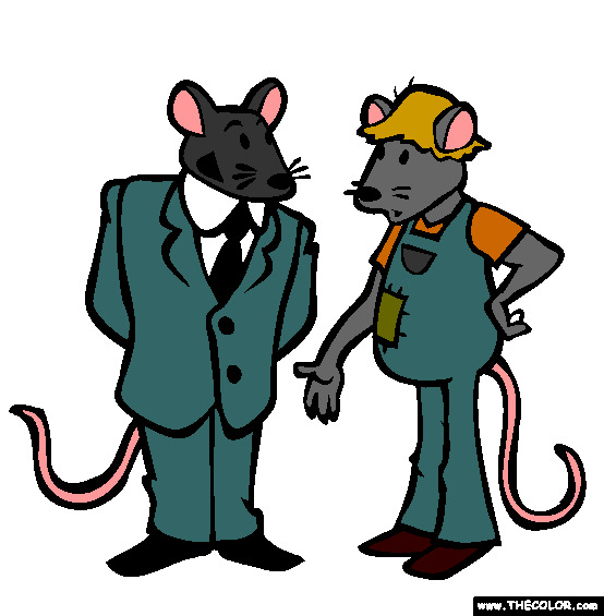 City Mouse Country Mouse Coloring Page