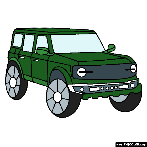 2021 Ford Bronco Coloring Page