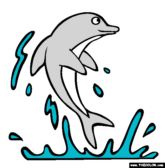 Dolphin Coloring Page