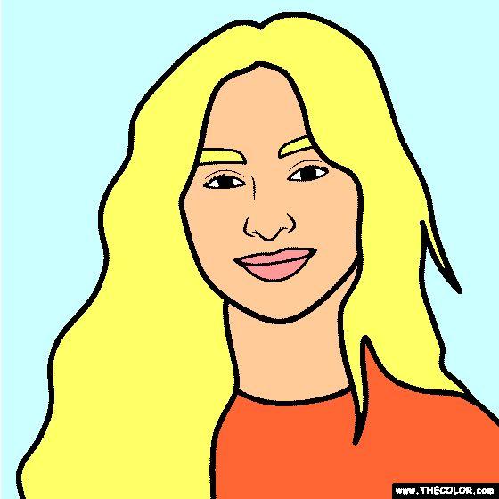 Sabrina Carpenter Coloring Page