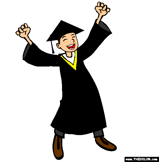 Graduation Coloring Page