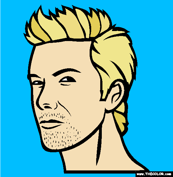 David Beckham Coloring Page