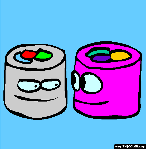 Sushi Rolls Coloring Page