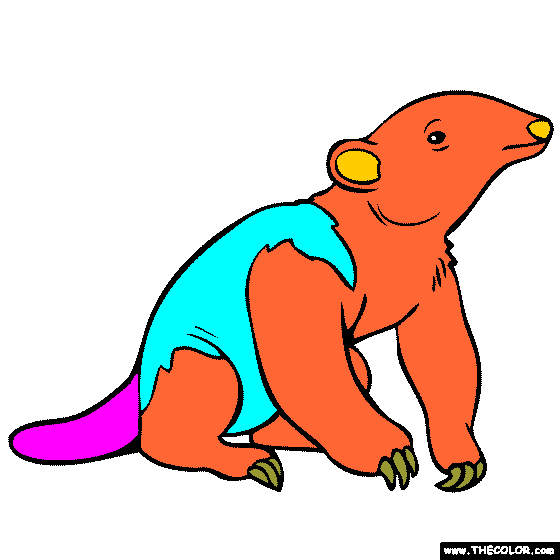 Baby Anteater Coloring Page