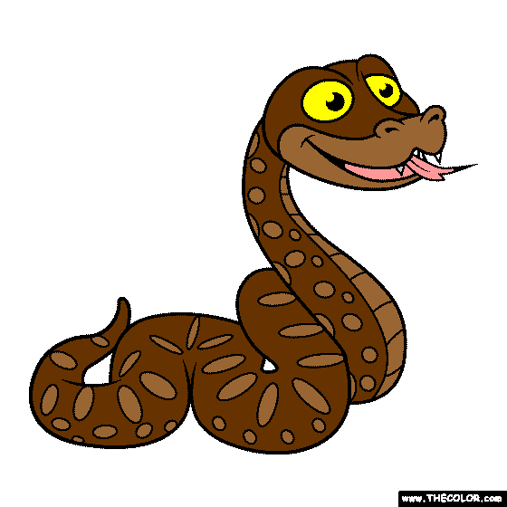 Python Coloring Page