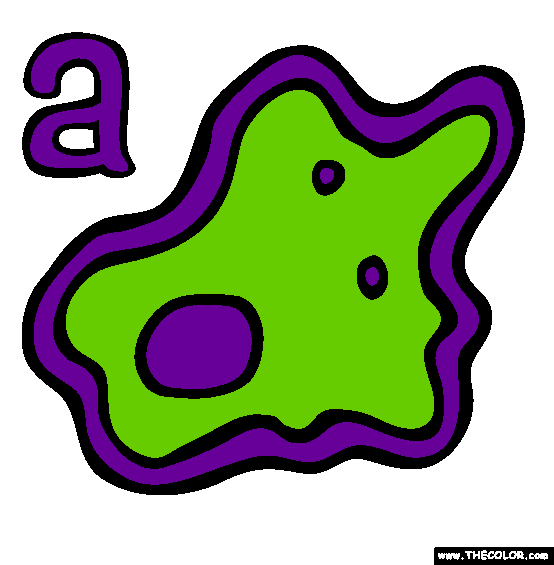 The Letter A Online Alphabet Coloring Page