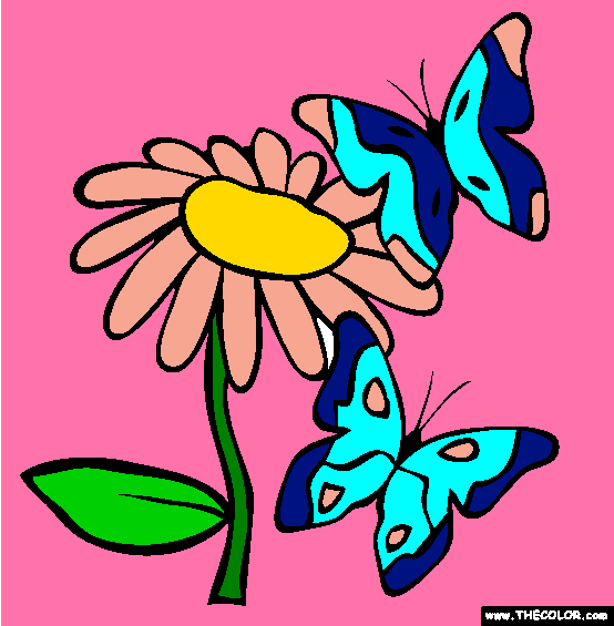 Butterflies Coloring Page