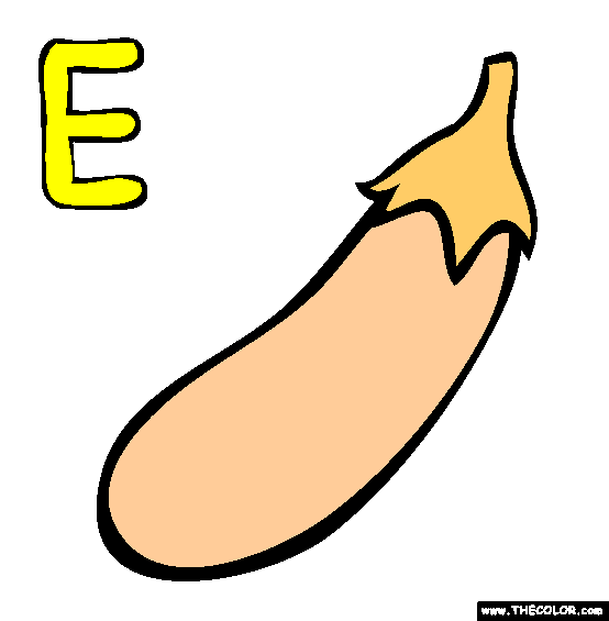 E Coloring Page