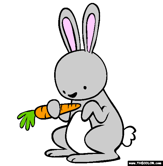 Bunny Rabbit Coloring Page