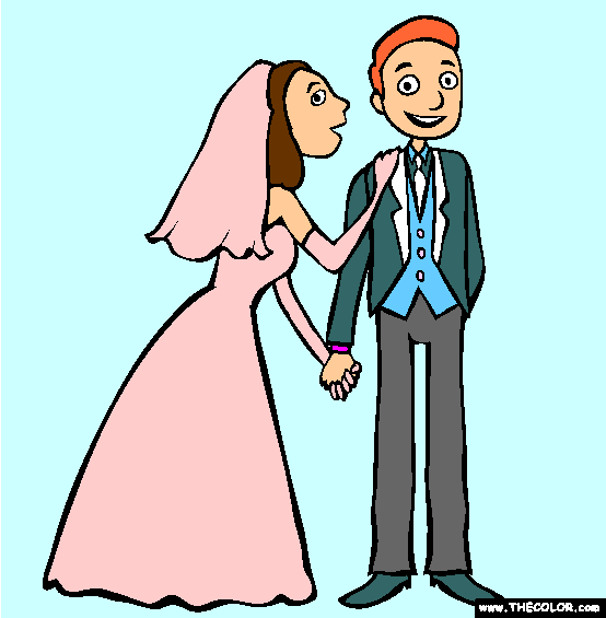 Wedding Coloring Page
