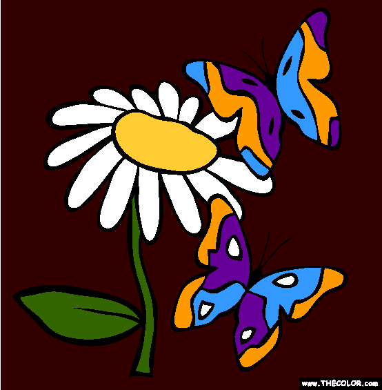 Butterflies Coloring Page