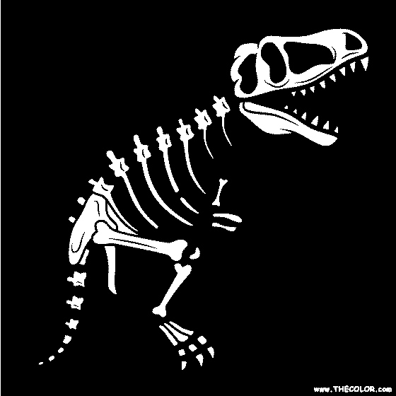 Fossil Coloring Page