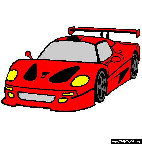 Ferrari F50 Coloring Page