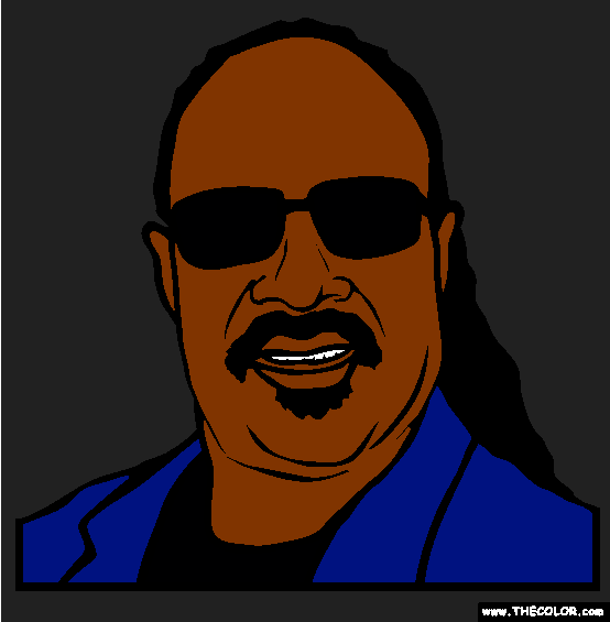 Stevie-Wonder Coloring Page