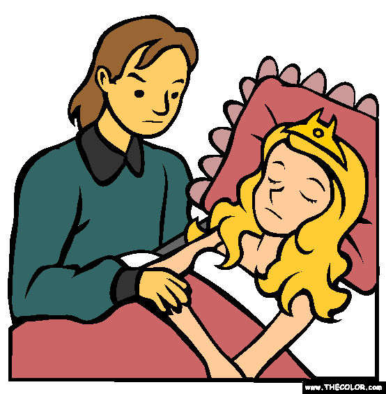 Sleeping Beauty Coloring Page