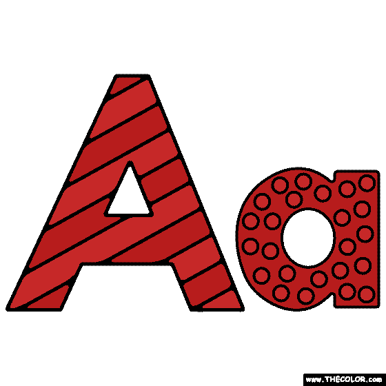 Letter A Coloring Page