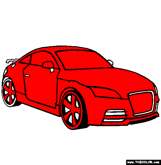 Audi TT Coloring Page