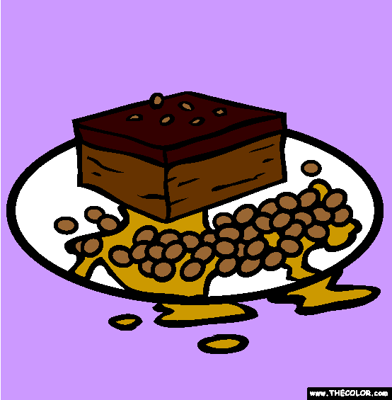 Brownie And Baked Beans Coloring Page