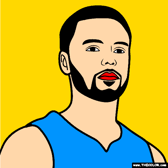 Stephen Curry Coloring Page