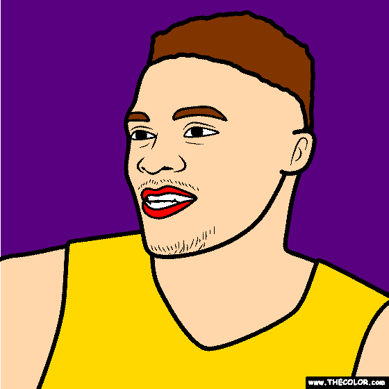 Russell Westbrook Coloring Page
