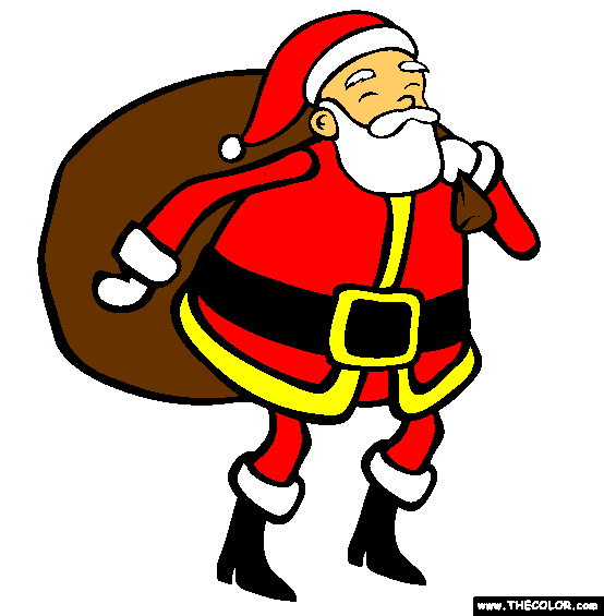 Santa Claus Christmas Coloring Page