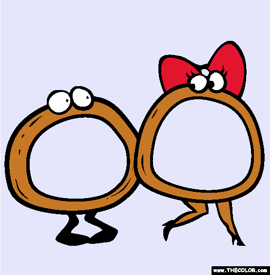 Onion Rings Coloring Page