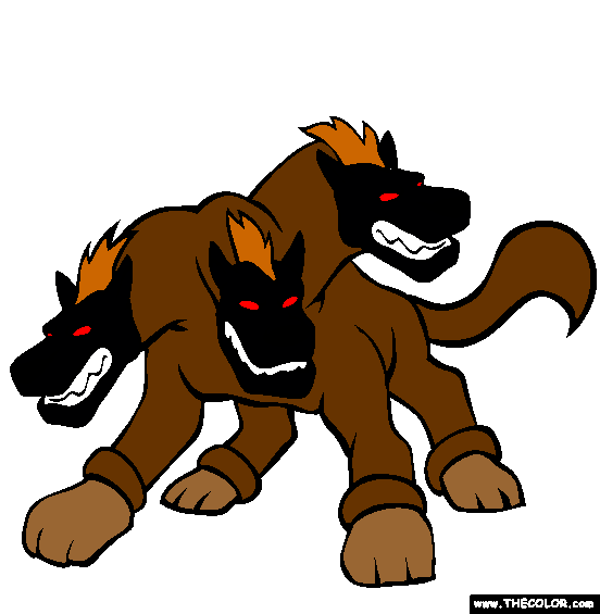 Cerberus Coloring Page