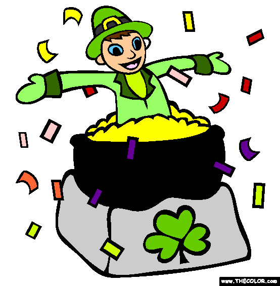 St. Patrick's Day Parade Float Coloring Page