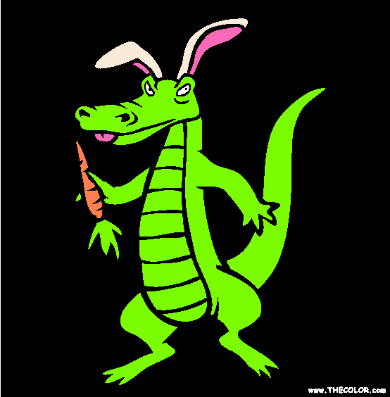 Crocbunny Coloring Page