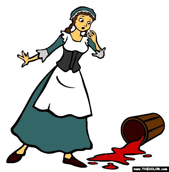 The Milkmaid And Her Pail Coloring Page