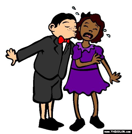 Georgie Porgie Coloring Page