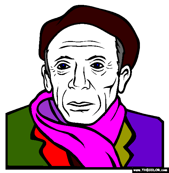Pablo Picasso Coloring Page