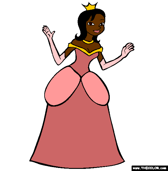 Princess Online Coloring Page