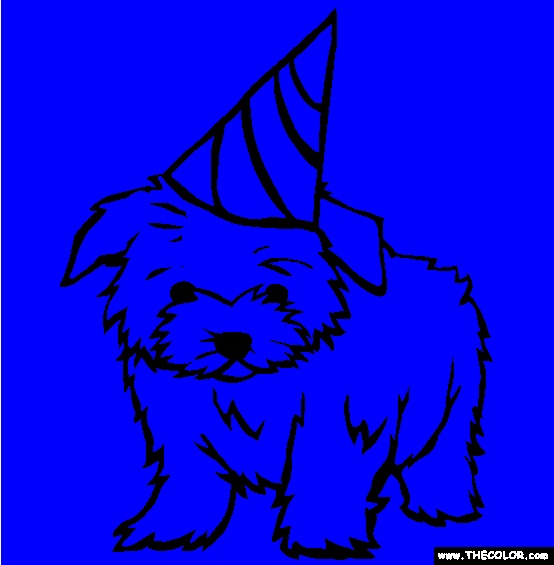 Maltese Coloring Page