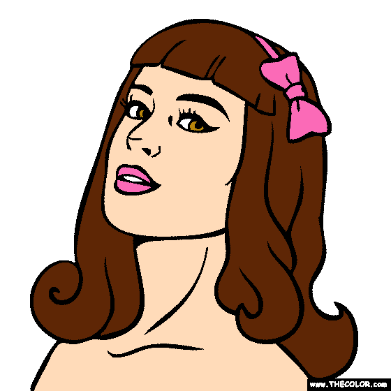 Katy Perry Coloring Page
