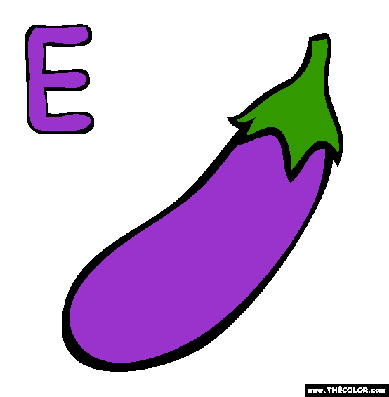 E Coloring Page
