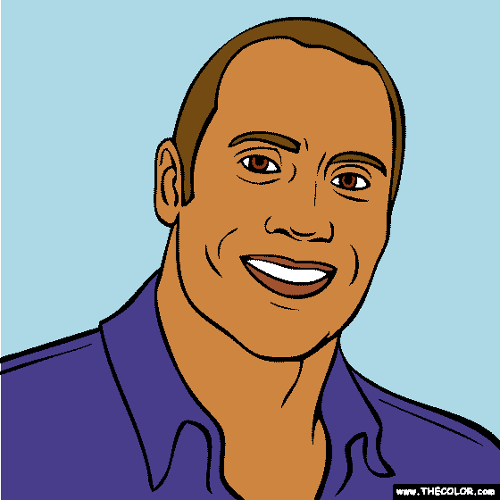 The Rock Coloring Page
