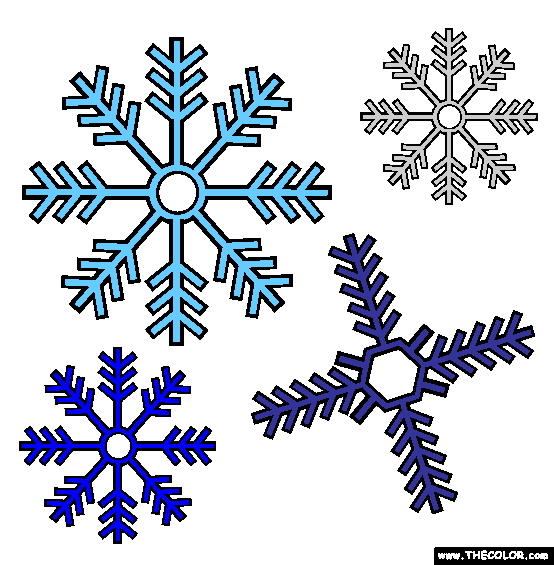 Snowflakes Coloring Page