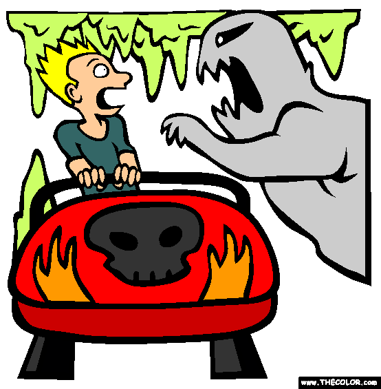 Fright Ride Coloring Page