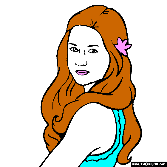 Bonnie Wright Coloring Page