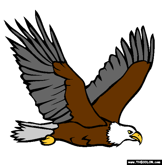 Bald Eagle Memorial Day Coloring Page