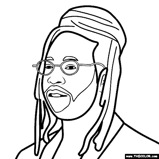 2 Chainz Coloring Page