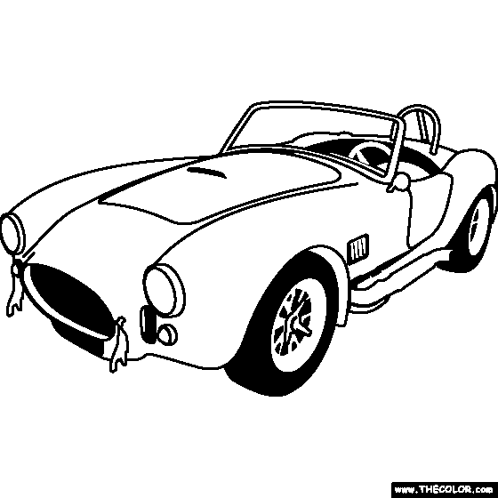 AC Cobra 1965 Coloring Page