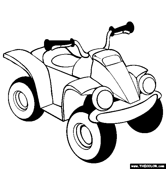 ATV Coloring Page