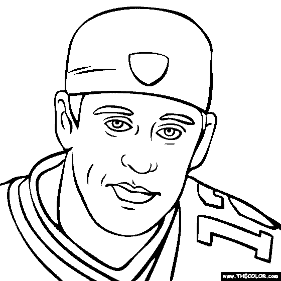 Aaron Rodgers Coloring Page