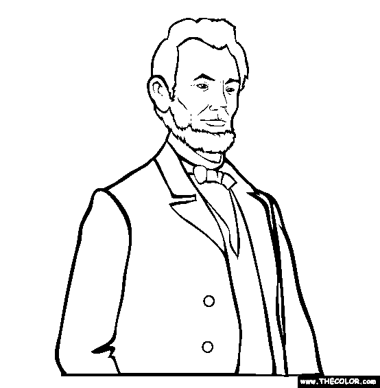 Abraham Lincoln Coloring Page